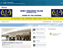 Tablet Screenshot of irbycricketclub.co.uk